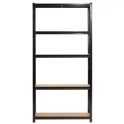 Fém polckészlet otthonra 90 cm QARIAN - fekete