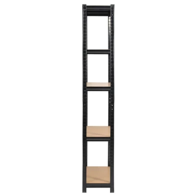 Fém polckészlet otthonra 90 cm QARIAN - fekete
