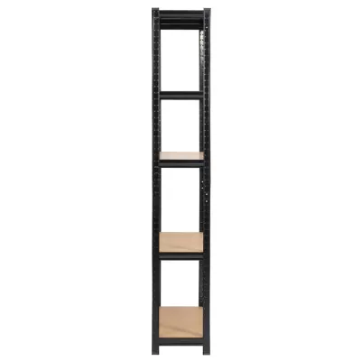 Fém polckészlet otthonra 90 cm QARIAN - fekete