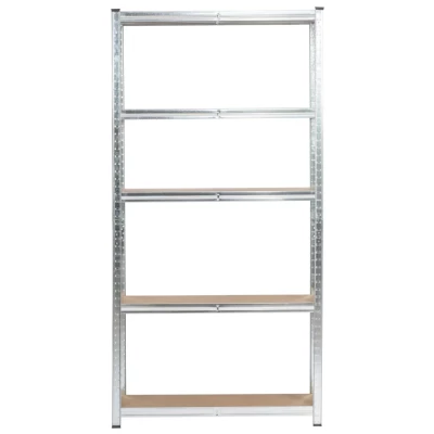 Fém polckészlet otthonra 90 cm QARIAN - ezüst