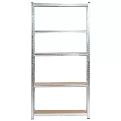 Fém polckészlet otthonra 90 cm QARIAN - ezüst