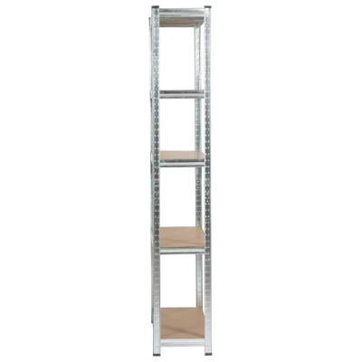 Fém polckészlet otthonra 90 cm QARIAN - ezüst