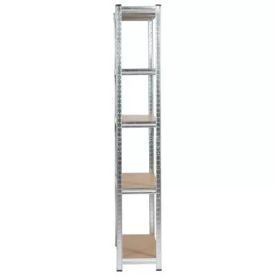 Fém polckészlet otthonra 90 cm QARIAN - ezüst