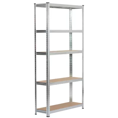 Fém polckészlet otthonra 90 cm QARIAN - ezüst
