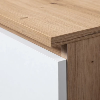 Kombinált fiókos szekrény JUNIPER - artisan tölgy / fehér