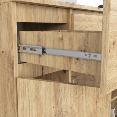 Fiókos komód fiókokkal és ajtókkal JUNIPER - artisan tölgyfa