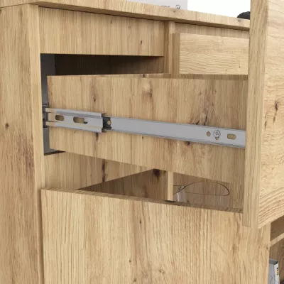 Fiókos komód fiókokkal és ajtókkal JUNIPER - artisan tölgyfa