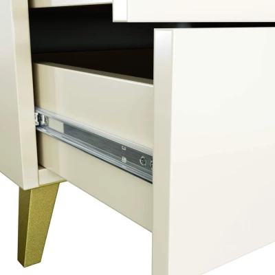 MAVRIEL designer komód - kasmír / arany