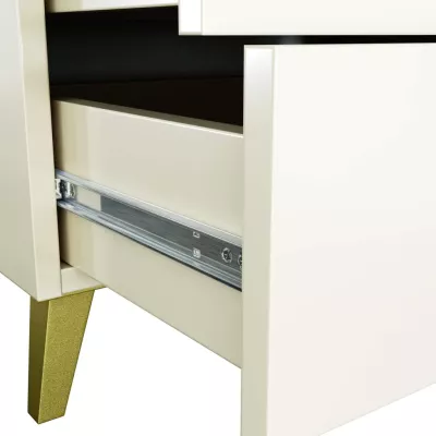 MAVRIEL designer komód - kasmír / arany