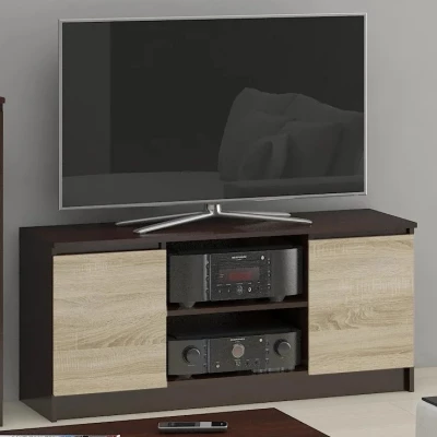 TV állvány YMARIN - wenge / sonoma tölgy