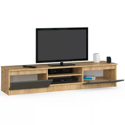 TV szekrény YMARIN - artisan tölgy / szürke