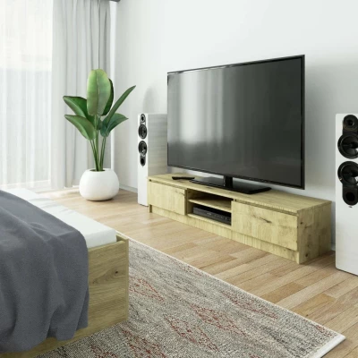 TV állvány YMARIN - artisan tölgyfa