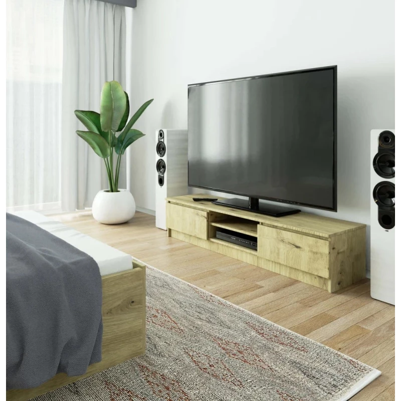 TV állvány YMARIN - artisan tölgyfa