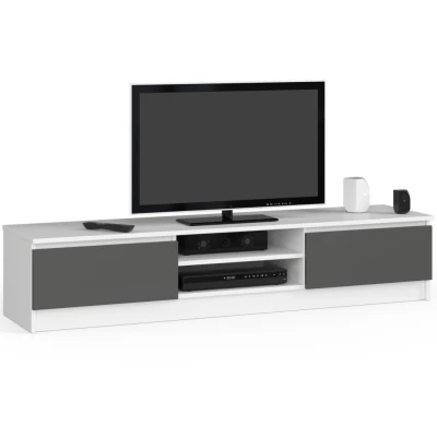 YMARIN TV állvány - fehér / szürke