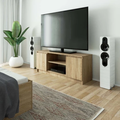 TV állvány ajtókkal YMARIN - sonoma tölgyfa