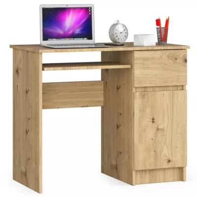 KALRION PC íróasztal - artisan tölgy, valódi felületkezelés