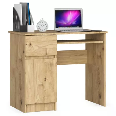 KALRION PC íróasztal - artisan tölgyfa, balos változat