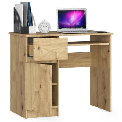 KALRION PC íróasztal - artisan tölgyfa, balos változat