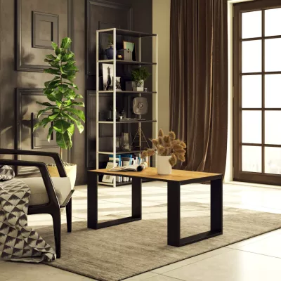 SYON dohányzóasztal - craft tölgy / fekete