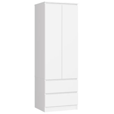 Fiókos gardróbszekrény 60 cm WREN - fehér
