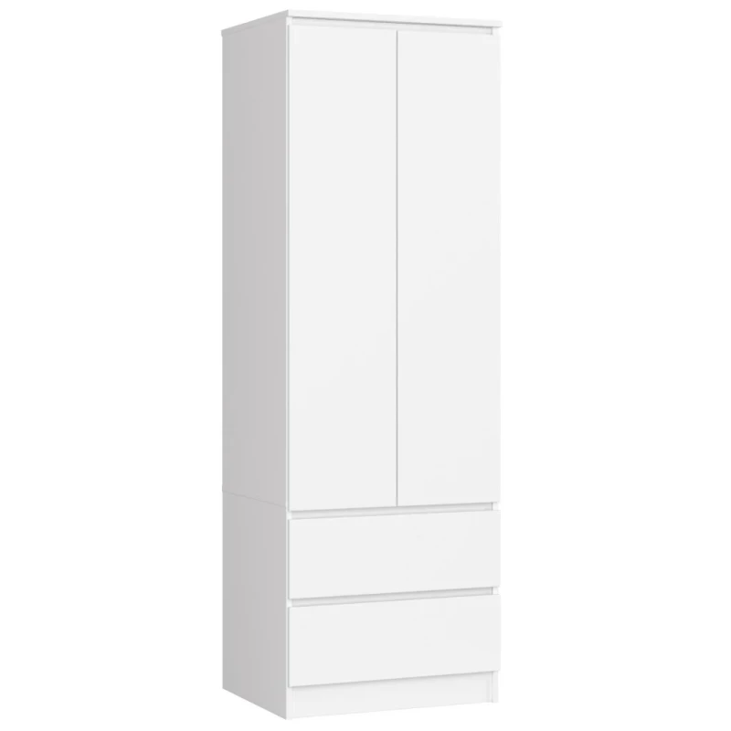 Fiókos gardróbszekrény 60 cm WREN - fehér