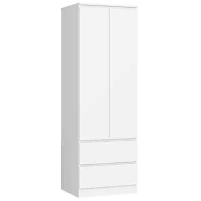 Fiókos gardróbszekrény 60 cm WREN - fehér