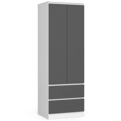 Fiókos szekrény 60 cm WREN - fehér / szürke