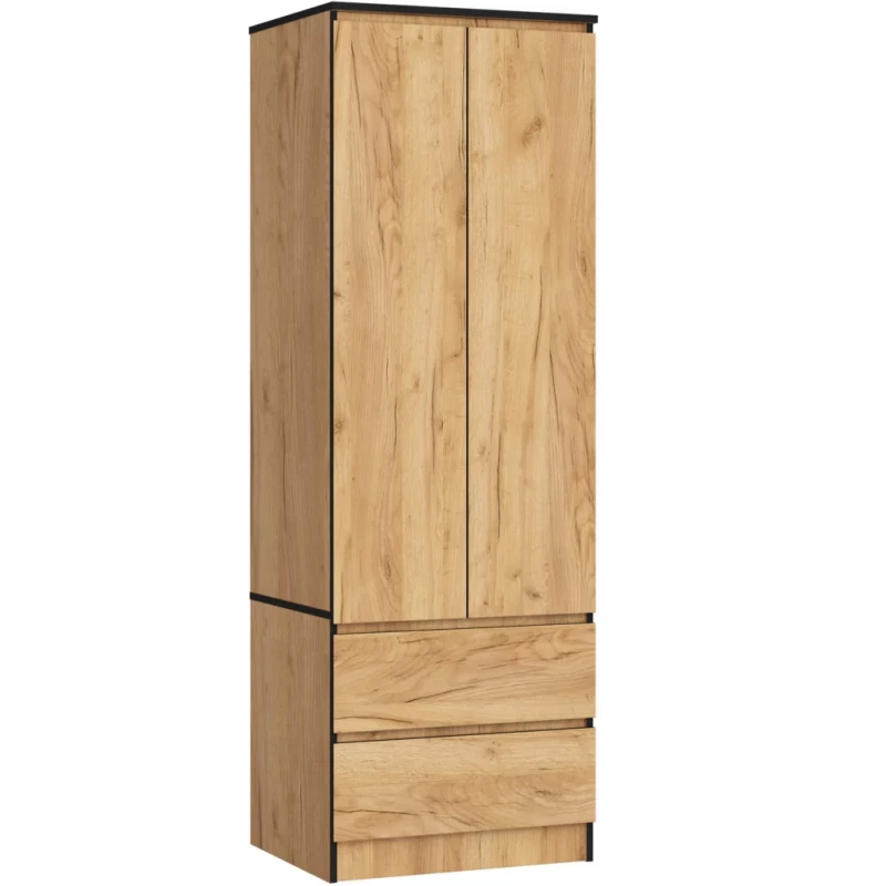Fiókos gardróbszekrény 60 cm WREN - craft tölgy