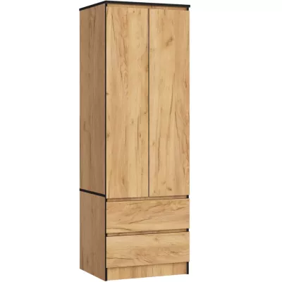 Fiókos gardróbszekrény 60 cm WREN - craft tölgy