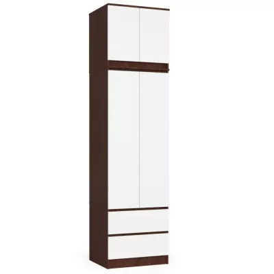 Gardróbszekrény bővíthető 60 cm WREN - wenge / fehér