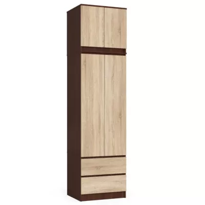 Gardróbszekrény bővíthető 60 cm WREN - wenge / sonoma tölgy