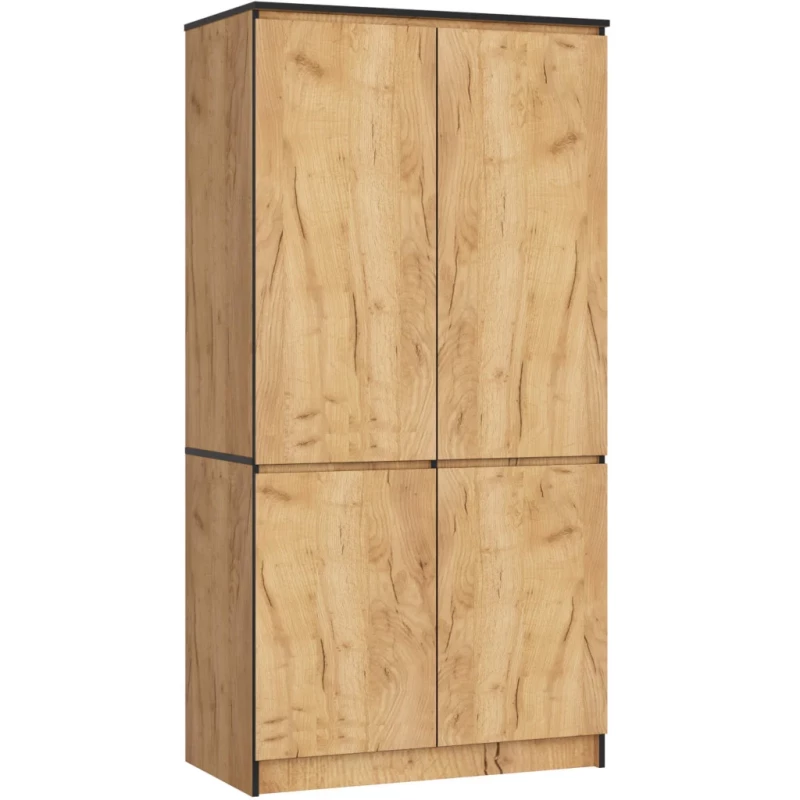 Négyajtós szekrény 90 cm LOTA - craft tölgy