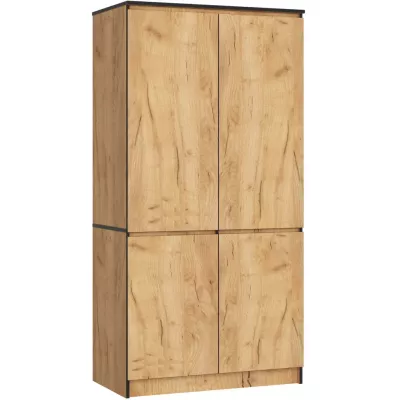Négyajtós szekrény 90 cm LOTA - craft tölgy