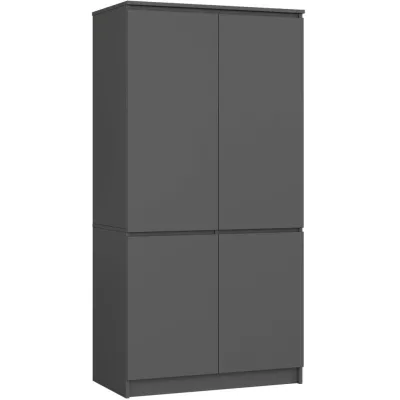 Négyajtós szekrény 90 cm LOTA - szürke
