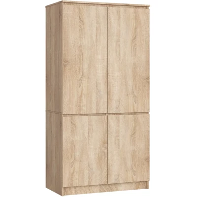 Négyajtós szekrény 90 cm LOTA - sonoma tölgyfa