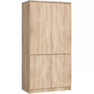 Négyajtós szekrény 90 cm LOTA - sonoma tölgyfa