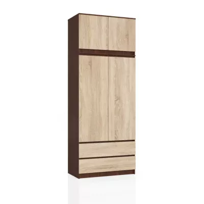 Gardróbszekrény bővíthető 90 cm LOTA - wenge / sonoma tölgy