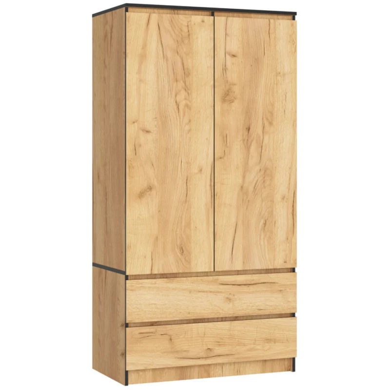 Fiókos szekrény 90 cm LOTA - craft tölgy kézműves