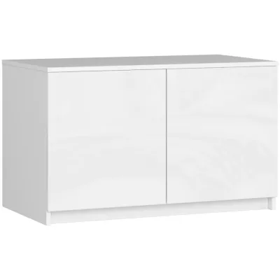 LOTA szekrényhosszabbító 90 cm - fehér / fényes fehér