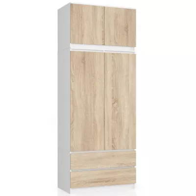 Szekrénybővítő LOTA 90 cm - fehér / sonoma tölgy