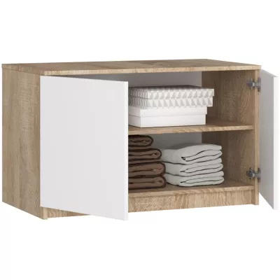 Szekrénybővítő LOTA 90 cm - sonoma tölgy / fehér
