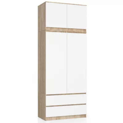 Szekrénybővítő LOTA 90 cm - sonoma tölgy / fehér