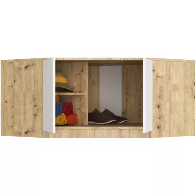 Sarokszekrény bővítmény LOTA 100 cm - artisan tölgy / fehér
