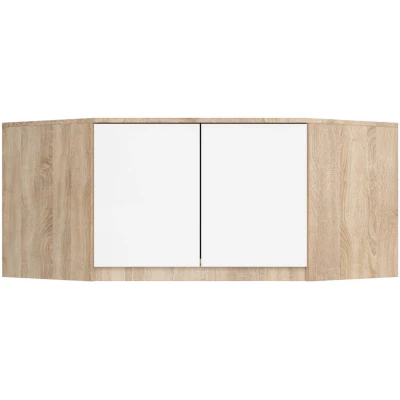 Sarokszekrény bővítmény LOTA 100 cm - sonoma tölgy / fehér