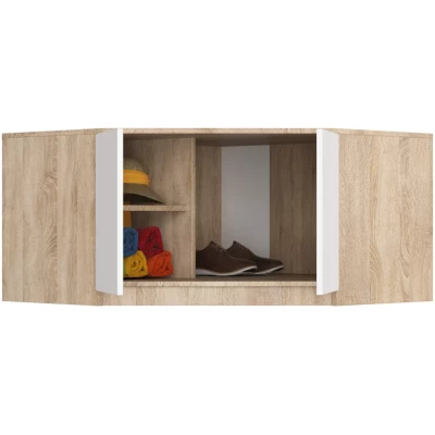 Sarokszekrény bővítmény LOTA 100 cm - sonoma tölgy / fehér