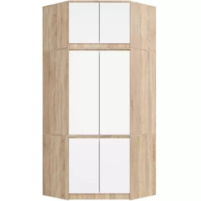 Sarokszekrény bővítmény LOTA 100 cm - sonoma tölgy / fehér