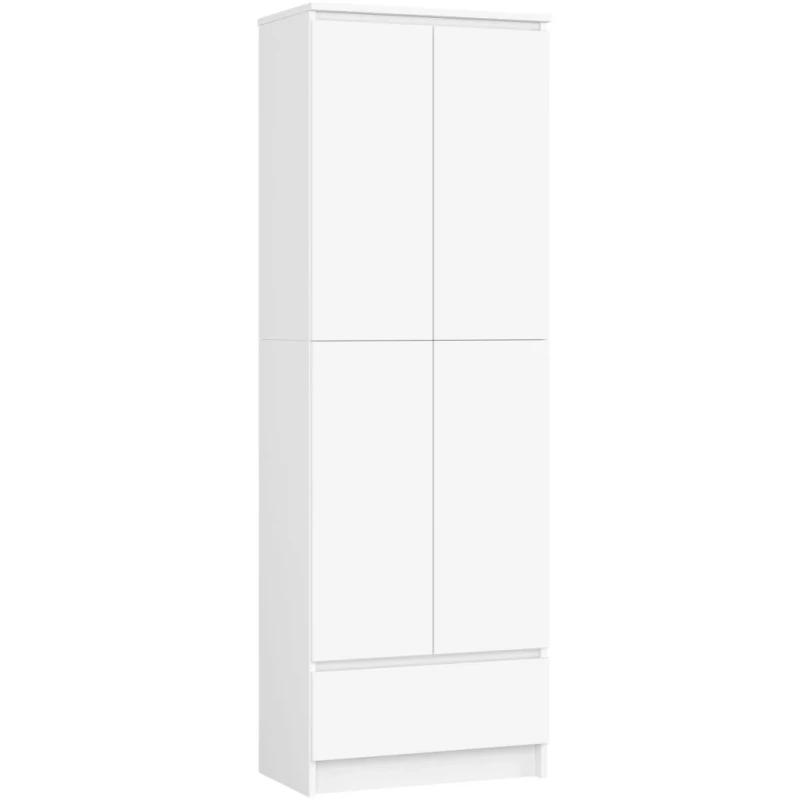 Kétajtós szekrény fiókkal 60 cm VALESTRA - fehér