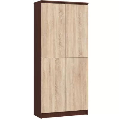 Polcos szekrény 80 cm VALESTRA - wenge / sonoma tölgy