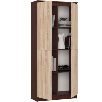 Polcos szekrény 80 cm VALESTRA - wenge / sonoma tölgy