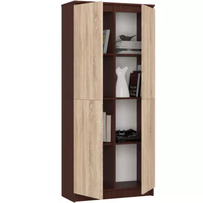Polcos szekrény 80 cm VALESTRA - wenge / sonoma tölgy